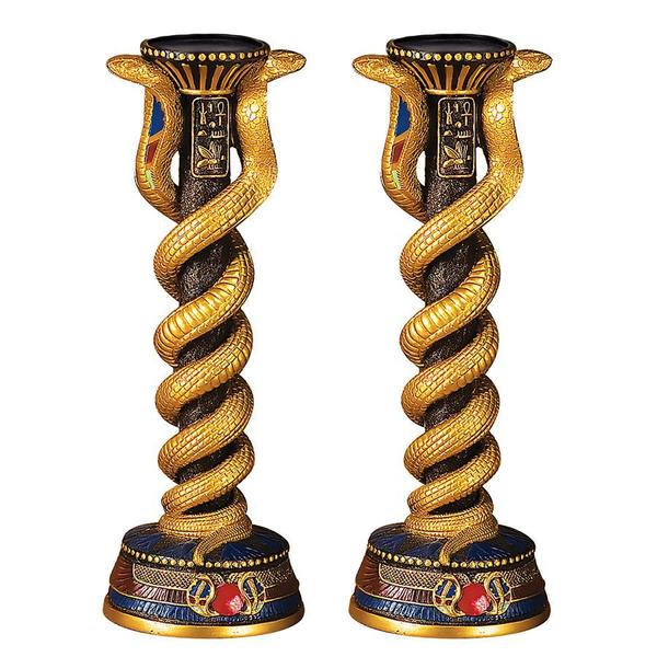 Design Toscano Renenutet, the Cobra Goddess Altar Candlestick, PK 2 QL912201